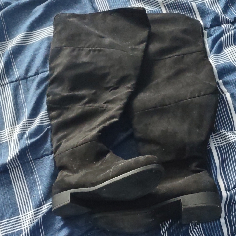 American Eagle Outfitters Black Over the Knee Boots